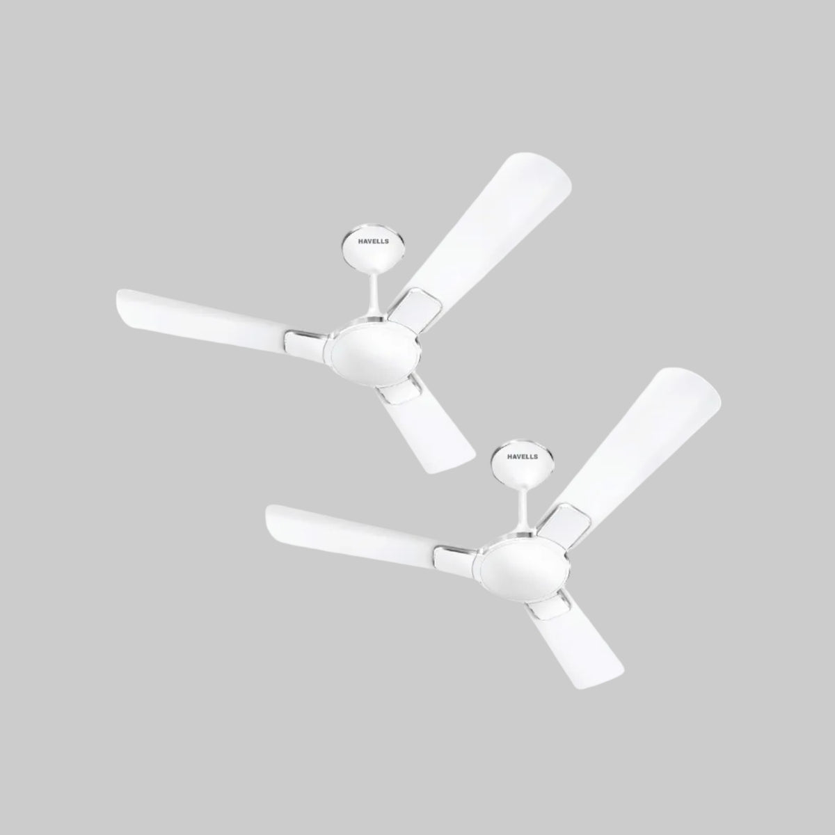 1200 mm FAN ENTICER ES MATT WHITE-CHROME