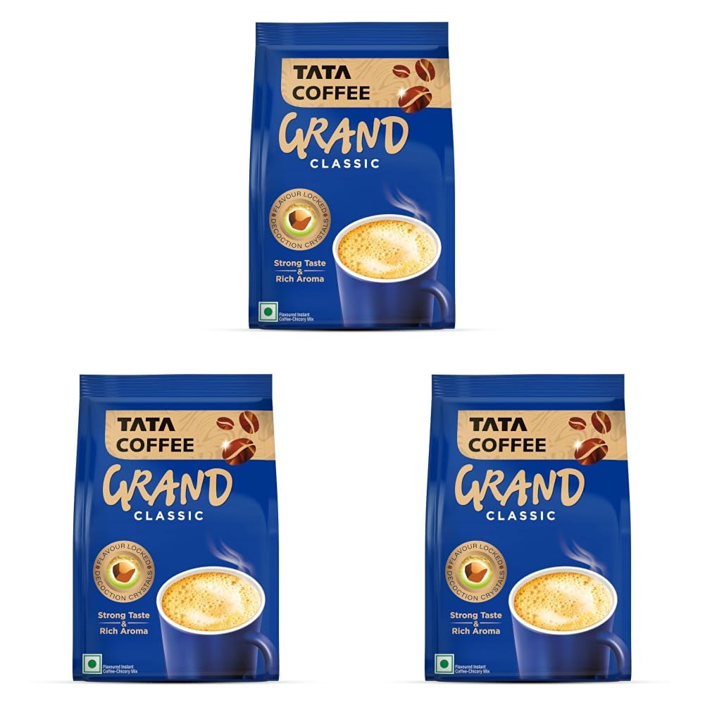 Tata Classic Instant Coffee, 100g Pouch(Pack of 3)