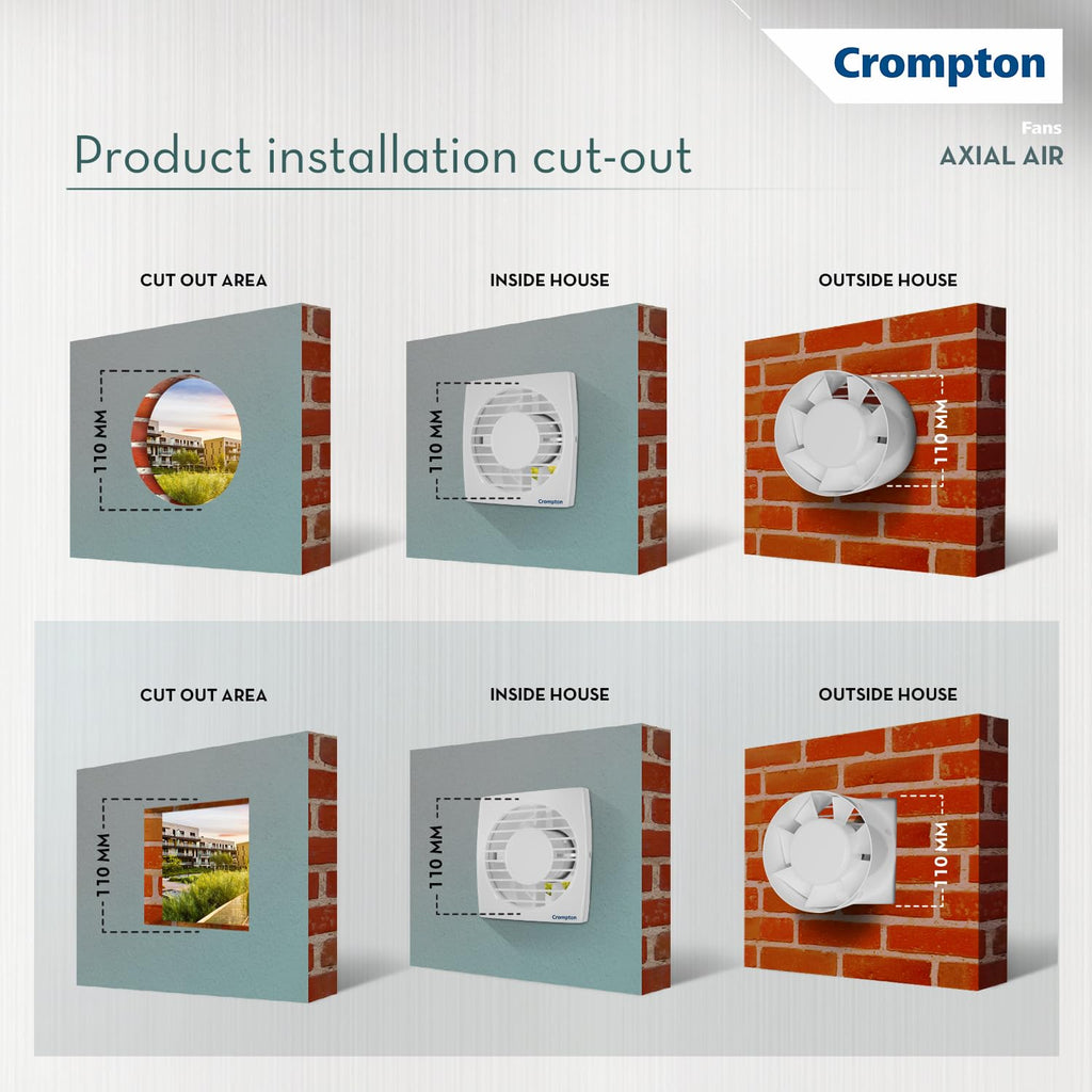 Crompton axial air hi- Speed 100mm Pack of 1