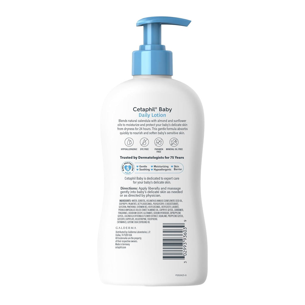 Cetaphil Baby Daily Lotion With Organic Calendula - (400ml) (Pack of 2)