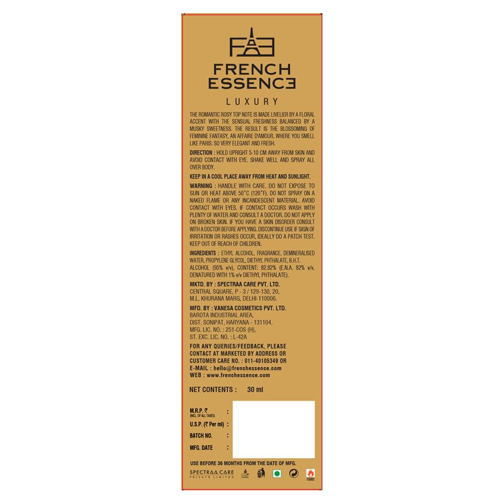 French Essence Bloom Eau de Parfum for Women | Long-Lasting Luxury Perfume | Ideal Gift for Wife & Girlfriend |30 ml Each | Pack of 2