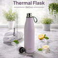 CELLO Duro Oxy Stainless Steel Flask 900 ml Grey | Easy to Pour & Fill, Spill Proof Leakproof Vacuum Insulated Hot and Cold Thermos Water Bottle for School College Office Gym Trekking Biking & Travel
