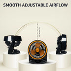 V-Guard Spinny Pro | High Speed with 2 Year Warranty 180 mm Table Fan (Orange Black | Pack of 1)