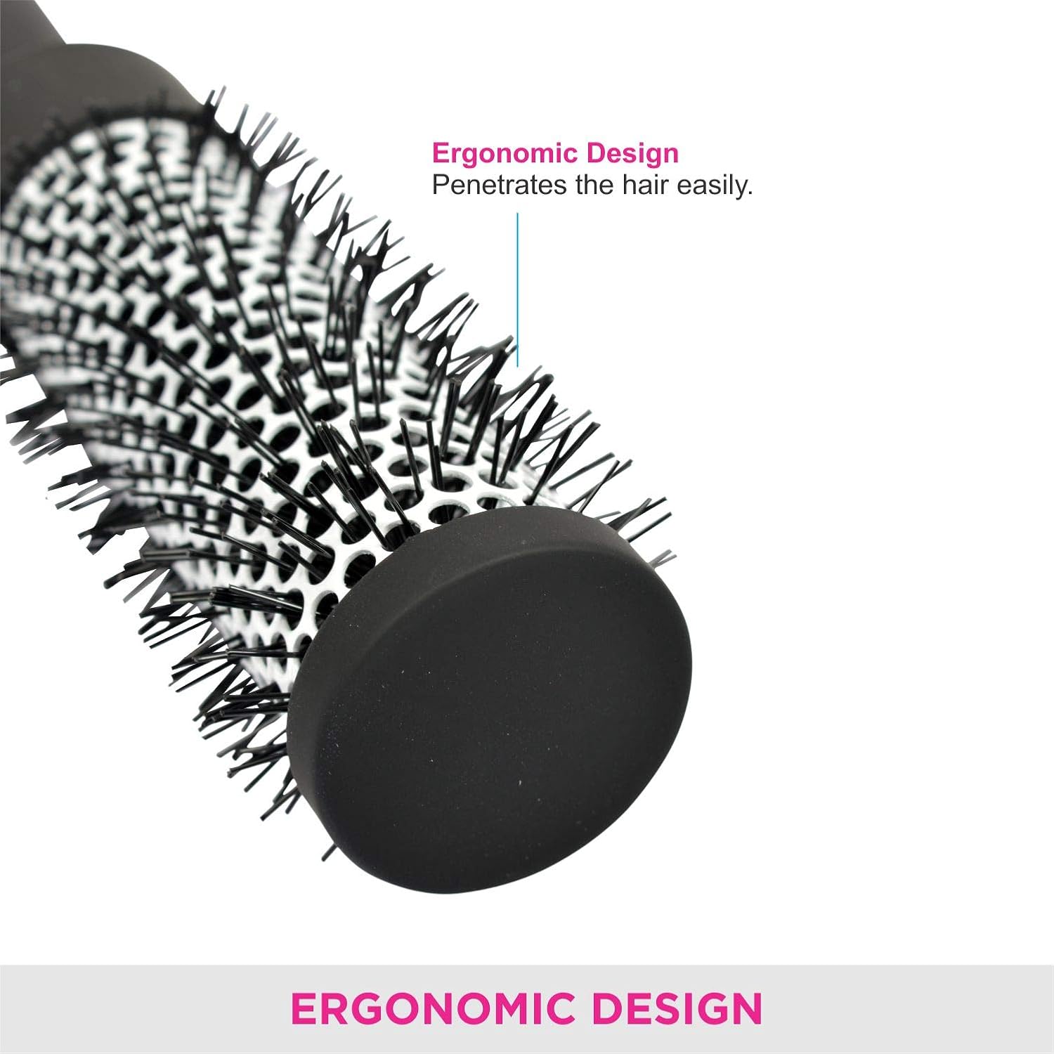 Vega Hot Curl Hair Brush (India's No.1* Hair Brush Brand) For Add Shine & Volume