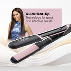 Vega Hair Straightener for Women- 5 Temperature Settings,Ceramic Coated Floating Plates & Quick Heat Up