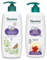 Himalaya Refreshing Baby Wash 400 ml and Himalaya Baby Shampoo (400 ml)
