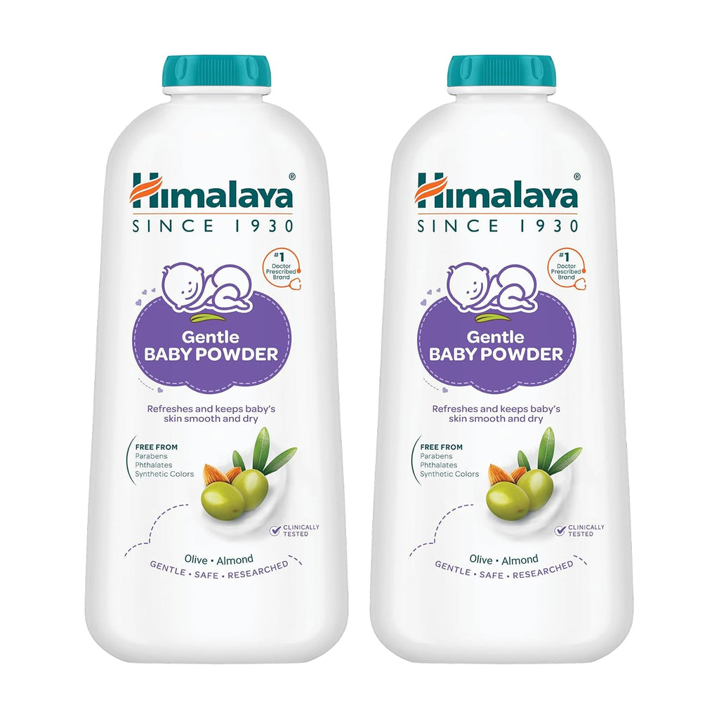 Himalaya Gentle Baby Powder 400g x 2 | No.1 Baby Powder brand | 99% NOI