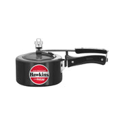 Hawkins 1.5 Litre Instaa Pressure Cooker, Induction Inner Lid Cooker, Tall Body Hard Anodised Baby Cooker, Black (IIH15)