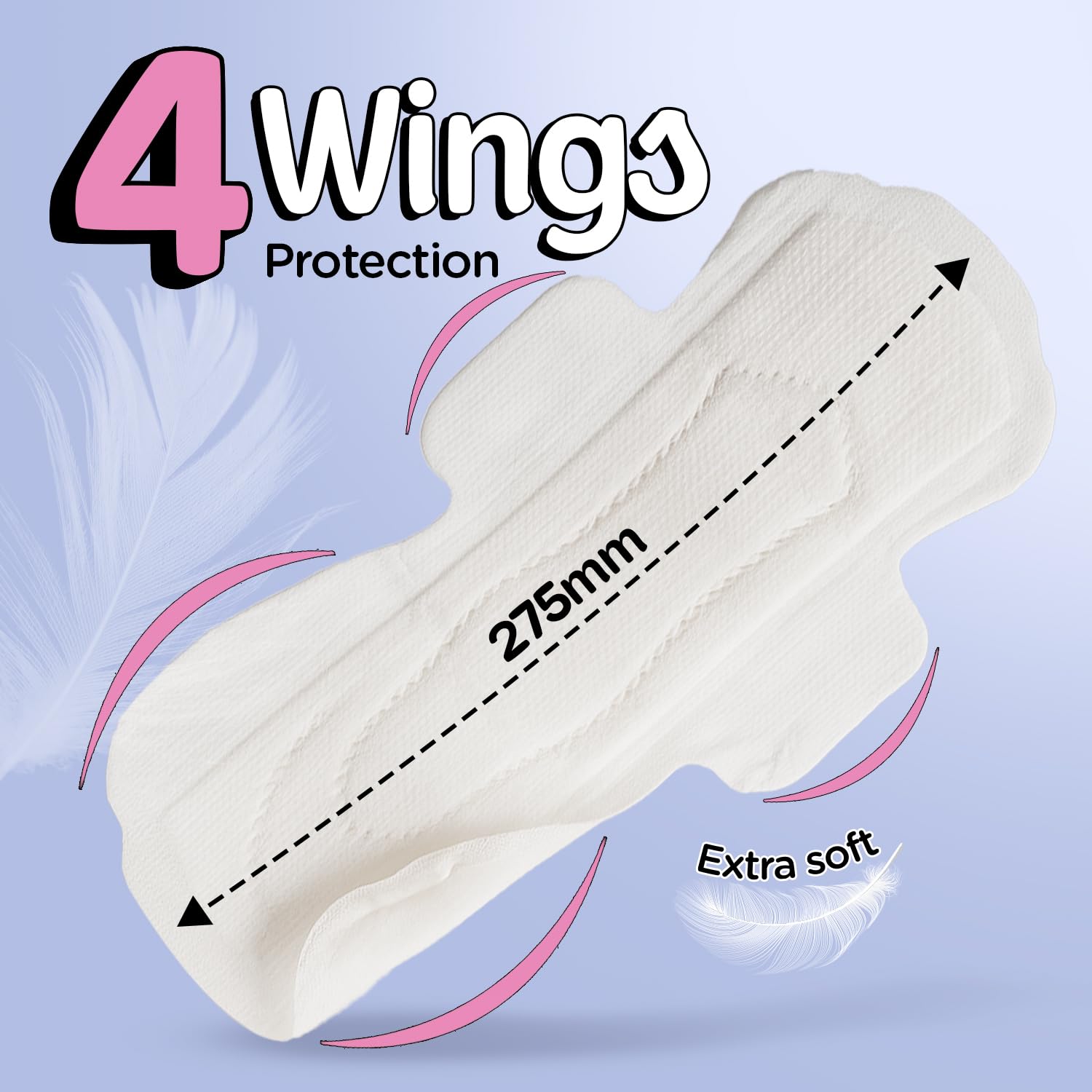 Pee Safe Comfort Ultra Thin Sanitary Pads XL 12 Pads | Rash Free | Softest | Ultra Soft, Dual Wings, Toxin Free, Extra Long, Disposable Wrapper, 6 Layer...