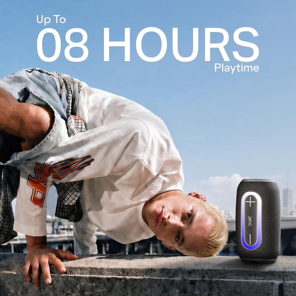 boAt Stone 350 Plus, 12W Signature Sound, Up to 8Hrs of Playtime, Type-C Charging, TWS Mode, Built-in Mic, Voice Assistant & BT v6.0, Portable Bluetooth...