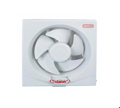 V-Guard Plastic Tidalair Exhaust Fan 10-inch for 11.5x11.5 Inches Cutting (White)