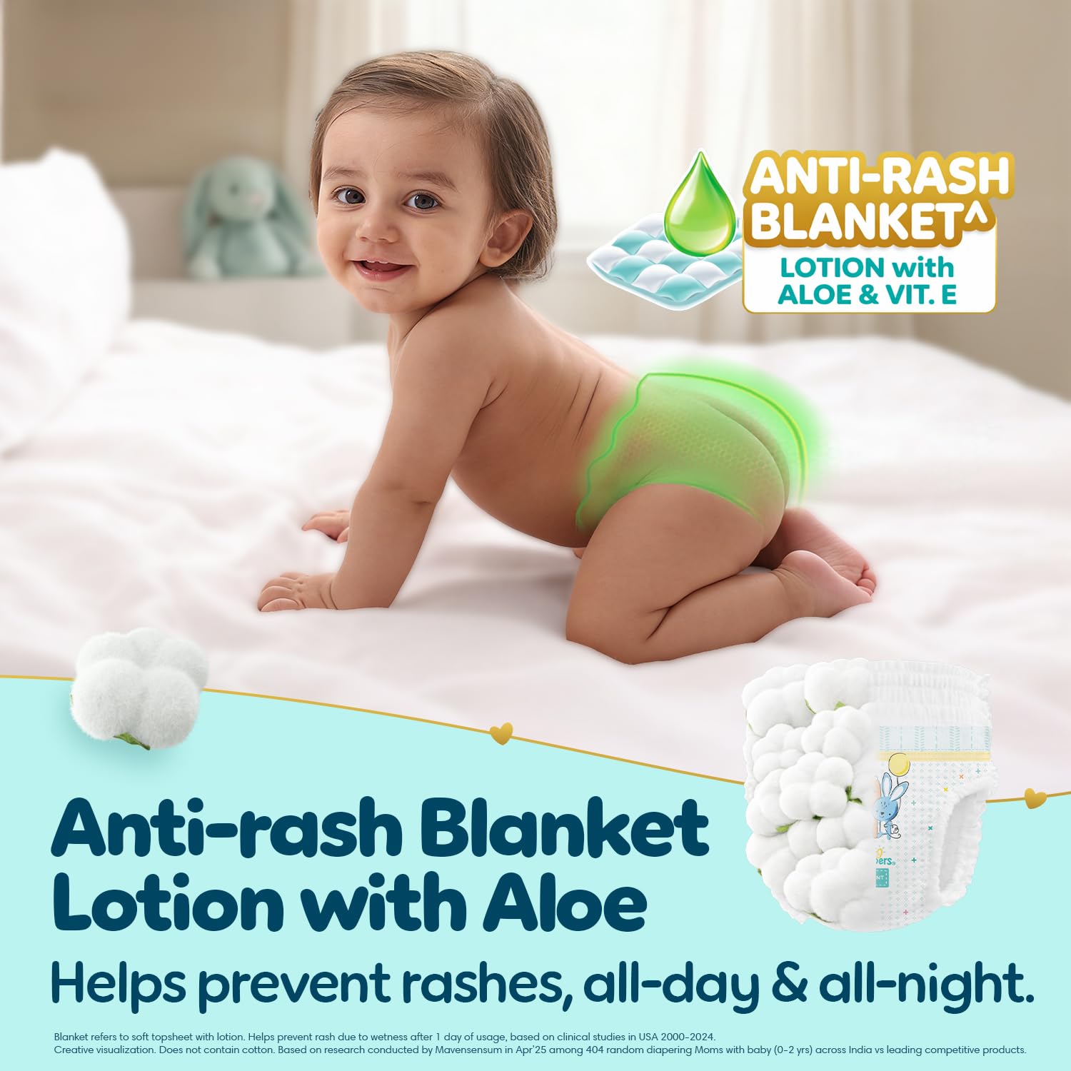 Pampers Premium Care Pant Style Baby Diapers XXL 30 Count | No Marks Design | Voted India’s #1 Softest Diaper | All in 1 diaper with 360 Cottony Softness