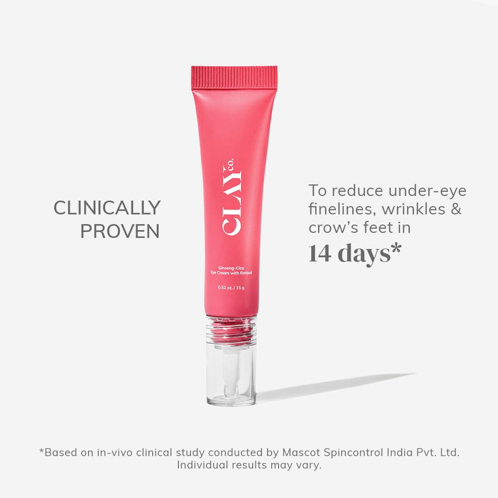 Clayco Ginseng Cica Retinal Eye Cream for Dark Circles & Puffiness 15 g