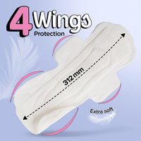 Pee Safe Comfort Ultra Thin Sanitary Pads For Women | XXL | 30 Pads | Rash Free Periods | Cottony Soft Sanitary Napkins For Ultra Comfort | Dual Wings |...