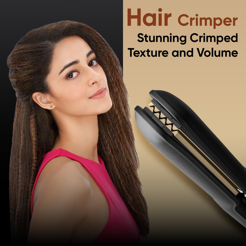 VEGA Classic Hair Crimper with Quick Heat Up & Ceramic Coated Plates, Power Indicator Light