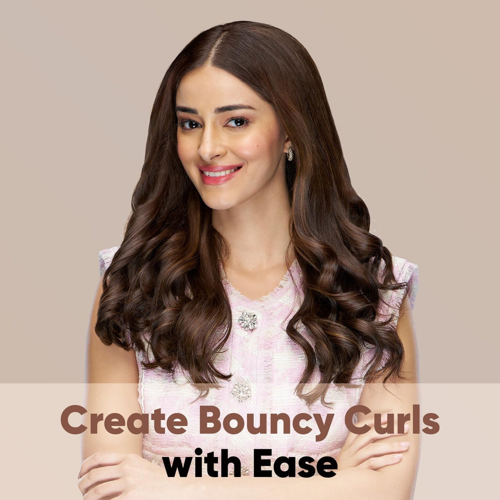 Vega Ease Curl Hair Curler for Women | 25mm Ceramic Barrel | Hair Curling Iron for Soft Curls & Wavy Hair