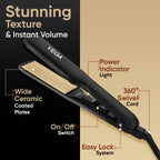 VEGA Classic Hair Crimper with Quick Heat Up & Ceramic Coated Plates, Power Indicator Light