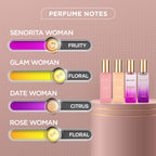 Bella Vita Luxury | Perfume Gift Set for Women 4x20ml | Gifts for Woman | Perfume for Woman | Date, Senorita, Glam, Rose Long Lasting EDP | Floral &...