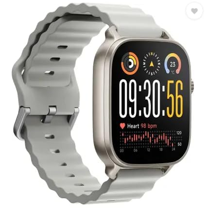 realme Watch 5,1.97" AMOLED,Upto 20 Days Battery,BT Calling,GPS,Compass,IP68 Smartwatch (Titanium Silver Strap, One Size)