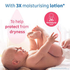 Johnson's Baby Wet Wipes | 72 Wipes | Alcohol & Soap Free | Prevents Rashes & Redness | with 3X Moisturising Lotion | As Mild as Pure Water