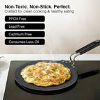Prestige Durastone 28cm Hard Anodised Non-Stick Dosa Tawa| 6 Layer Non-Stick Coating|