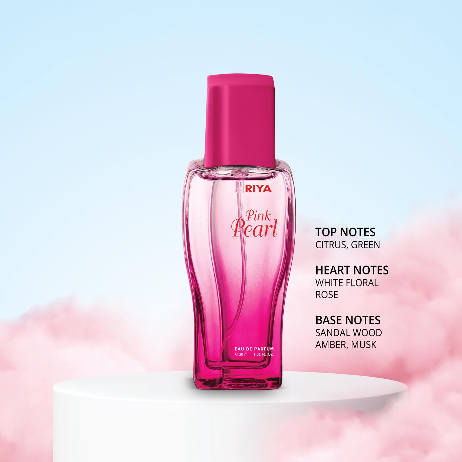 RIYA PINK PEARL For Women Eau De Parfum Spray Citrus Rose 30 ML Long Lasting Fragrance | Pretty Pink | Love yourself