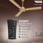 Crompton Premion Aura2 BLDC 1200mm Designer Ceiling Fan | Remote Control | BEE 4 Star Rated | Energy Efficient | Superior Air Delivery | Low Noise | 4 Year...