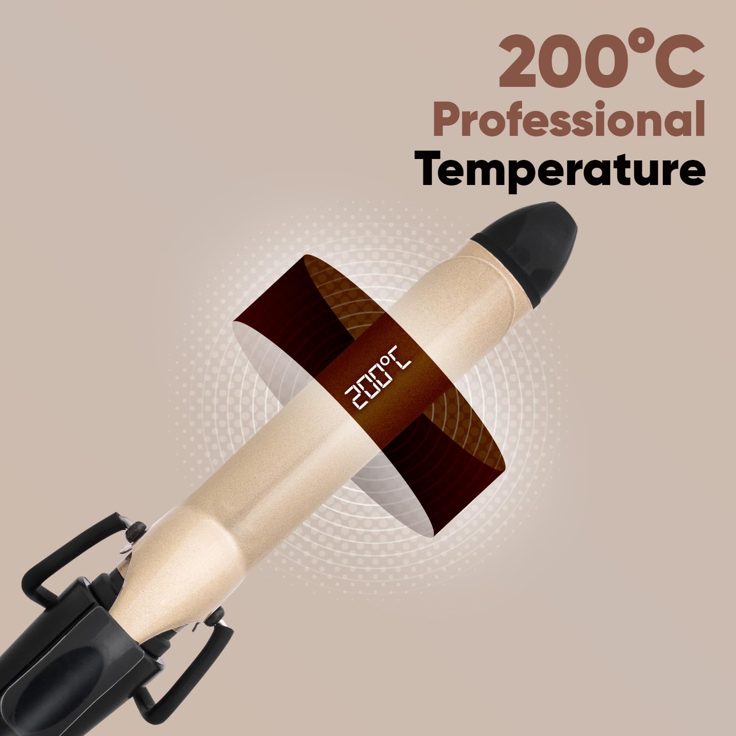 Vega Ease Curl Hair Curler for Women | 25mm Ceramic Barrel | Hair Curling Iron for Soft Curls & Wavy Hair