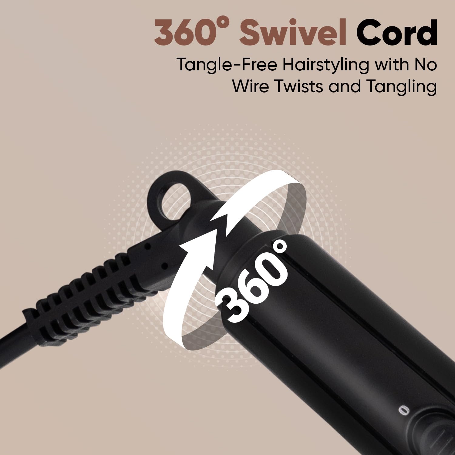 Vega Ease Curl Hair Curler for Women | 25mm Ceramic Barrel | Hair Curling Iron for Soft Curls & Wavy Hair