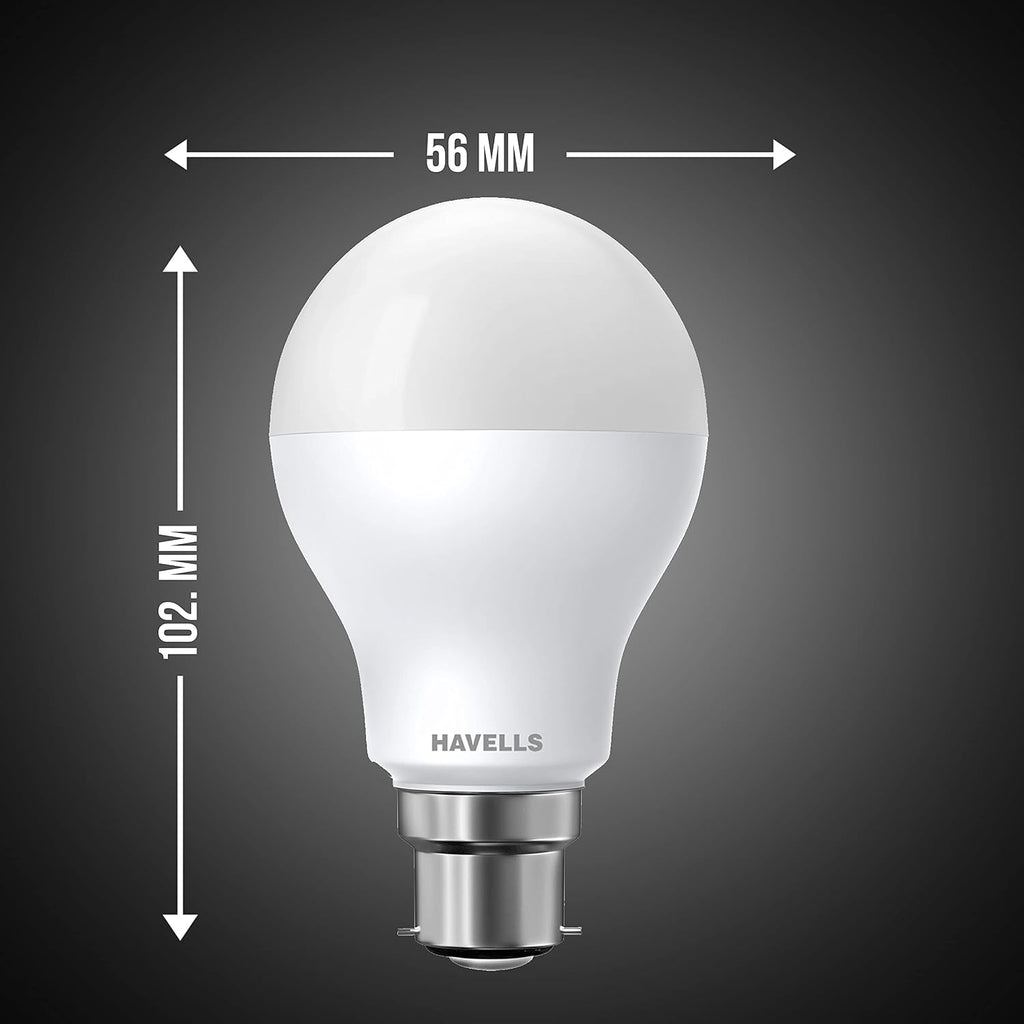 Havells 9W B22D LED Cool Day Light Lamp (White) - Pack of 4