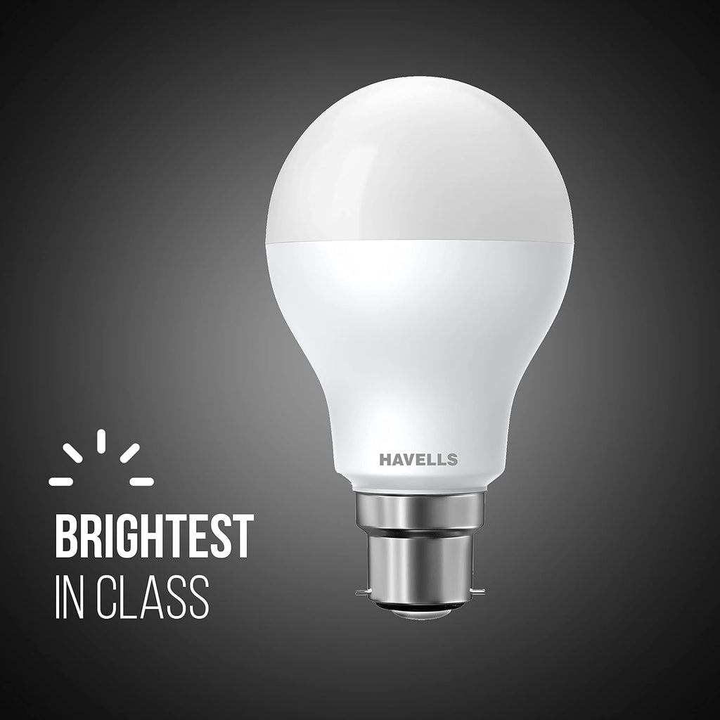 Havells 9W B22D LED Cool Day Light Lamp (White) - Pack of 4