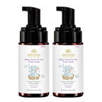 AreoVeda Baby Head-To-Toe Foam Wash With Self-Foaming Pump (100ml*2) I Tear-Free Baby Wash I 24 Hrs Hydration I pH 5.5 With PENTAVITIN® & Aloe Vera I Safe from Day 1 I Lab Tested, Ecocert Certified, EWG Verified