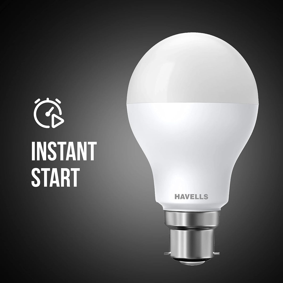 Havells 9W B22D LED Cool Day Light Lamp (White) - Pack of 4