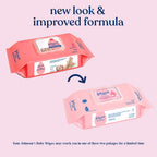 Johnson's Baby Wet Wipes | 72 Wipes | Alcohol & Soap Free | Prevents Rashes & Redness | with 3X Moisturising Lotion | As Mild as Pure Water