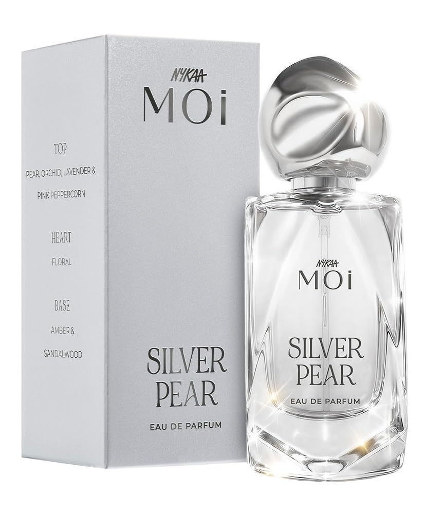Nykaa Silver Pear EDP 50ml | Fruity Floral Scent for Women | Pear, Lavender Elegant Fragrance | Long-Lasting Everyday & Evening Scent | Luxury Perfume |...