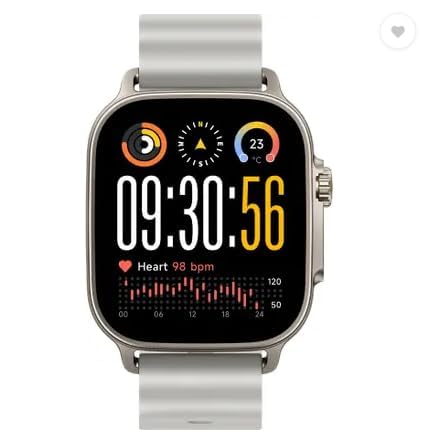 realme Watch 5,1.97" AMOLED,Upto 20 Days Battery,BT Calling,GPS,Compass,IP68 Smartwatch (Titanium Silver Strap, One Size)