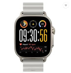 realme Watch 5,1.97" AMOLED,Upto 20 Days Battery,BT Calling,GPS,Compass,IP68 Smartwatch (Titanium Silver Strap, One Size)