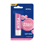 NIVEA Lip Balm, Soft Rose, 4.8g And NIVEA Lip Balm, Fruity Peach Shine, 4.8g