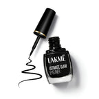 Lakme Ultimate Glam Eye Liner, Semi Matte, Quick drying, Water resistant & Smudgeproof Eye Liner, Black, 9ml