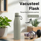 CELLO Duro Oxy Stainless Steel Flask 900 ml Grey | Easy to Pour & Fill, Spill Proof Leakproof Vacuum Insulated Hot and Cold Thermos Water Bottle for School College Office Gym Trekking Biking & Travel