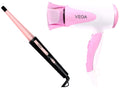 VEGA I-Curl Hair Curler, Vhch-05 & Blooming Air Foldable 1000 Watts Hair Dryer With Heat & Cool Setting