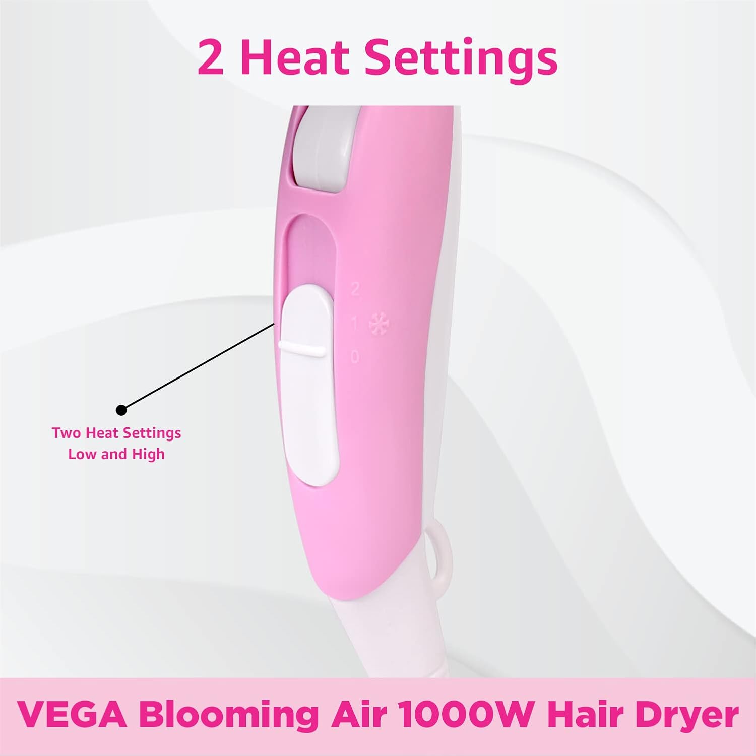 VEGA I-Curl Hair Curler, Vhch-05 & Blooming Air Foldable 1000 Watts Hair Dryer With Heat & Cool Setting