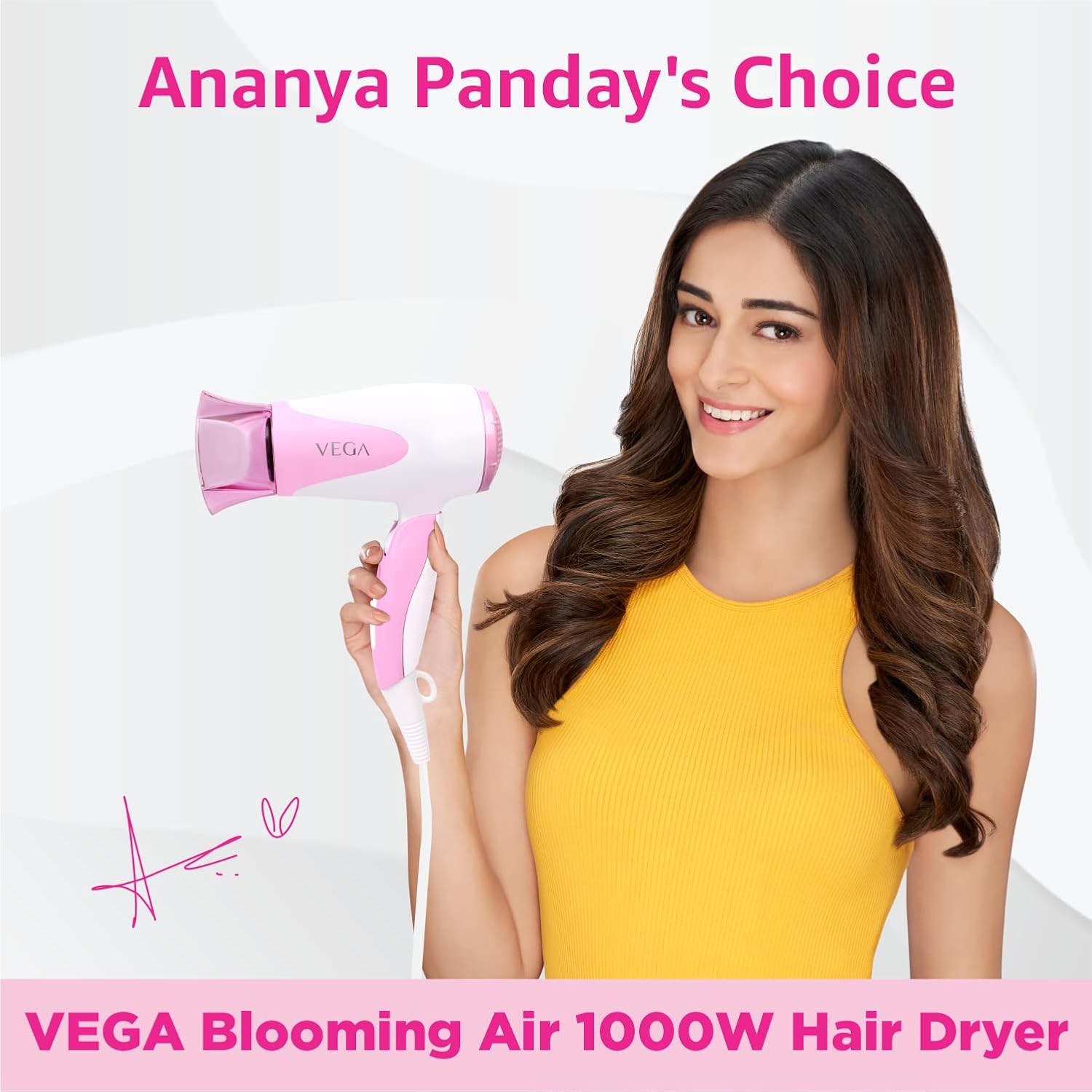 VEGA I-Curl Hair Curler, Vhch-05 & Blooming Air Foldable 1000 Watts Hair Dryer With Heat & Cool Setting