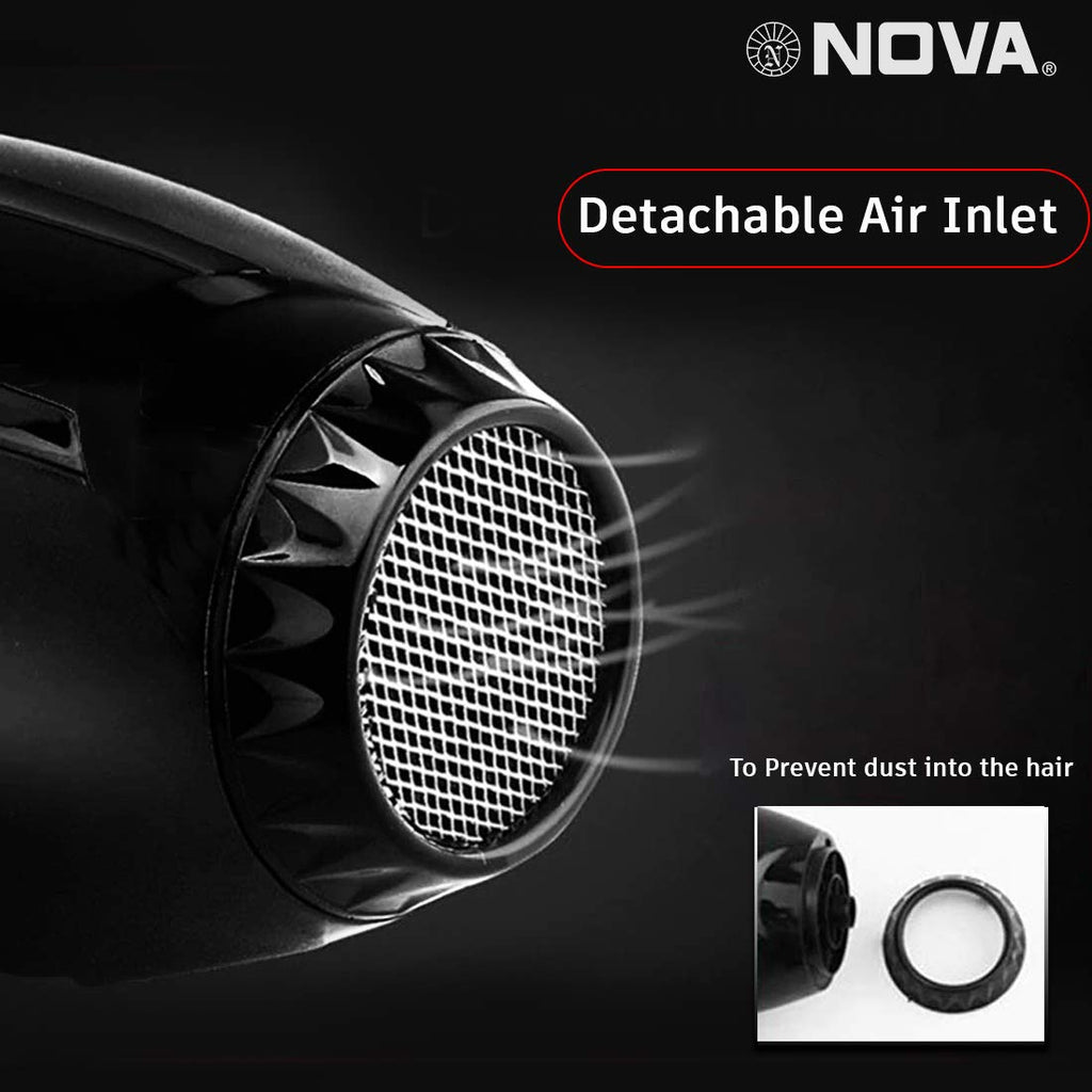 Nova NHP 8211 1800 Watts Proffesional Hair Dryer for Women (Blue)