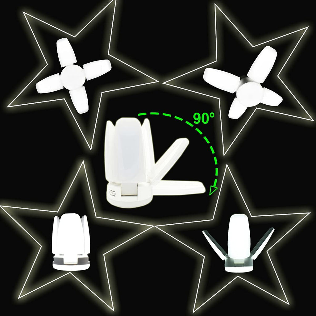 Gesto 28W Deformable Fan Shape High Bright Led Bulb-Upto 85% Energy Saving-B22 CFL Led Bulb for home,office,shop,hospital,factory-(Cool White-6500K) Pack of 1