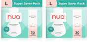 Nua Ultra-Safe Sanitary Pads for Women | SUPER SAVER Pack of 60 |