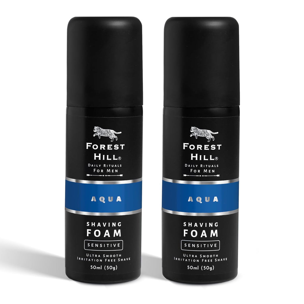 Forest Hill  Aqua Pre Shave Foam For Men 50 ml (pack of-2)
