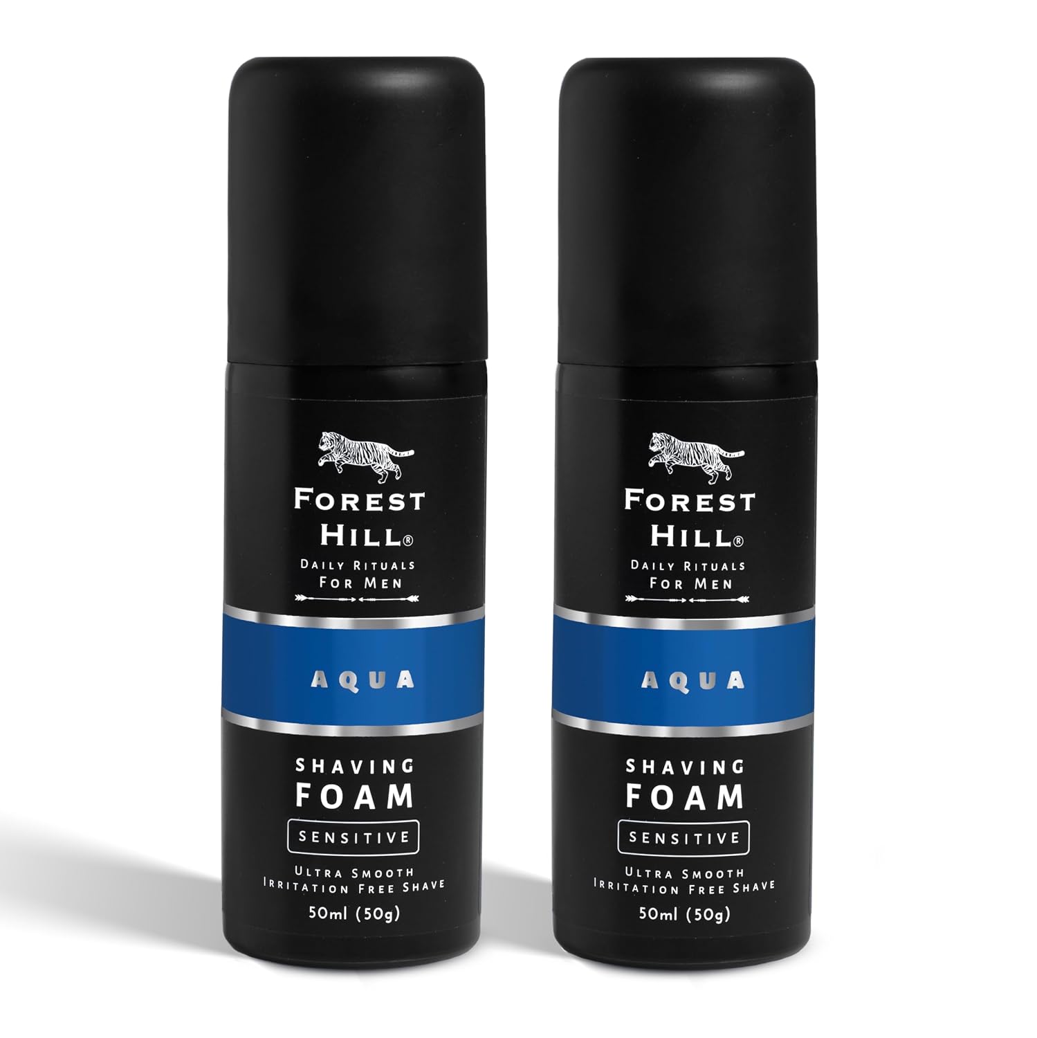 Forest Hill  Aqua Pre Shave Foam For Men 50 ml (pack of-2)