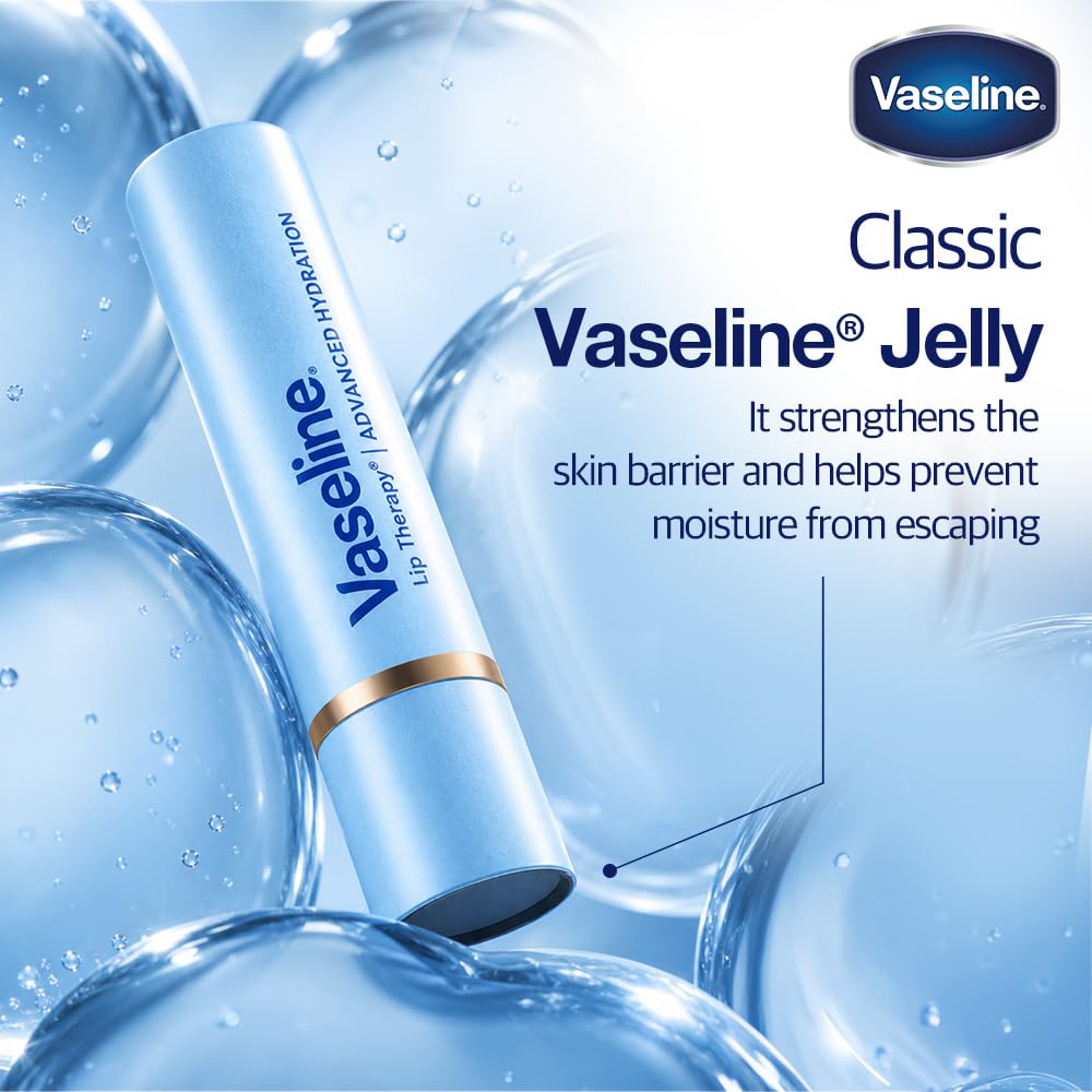 Vaseline Lip Therapy Serum Infused Lip Balm Advanced Hydration with Hyaluronic Acid & Petroleum Jelly | 3g
