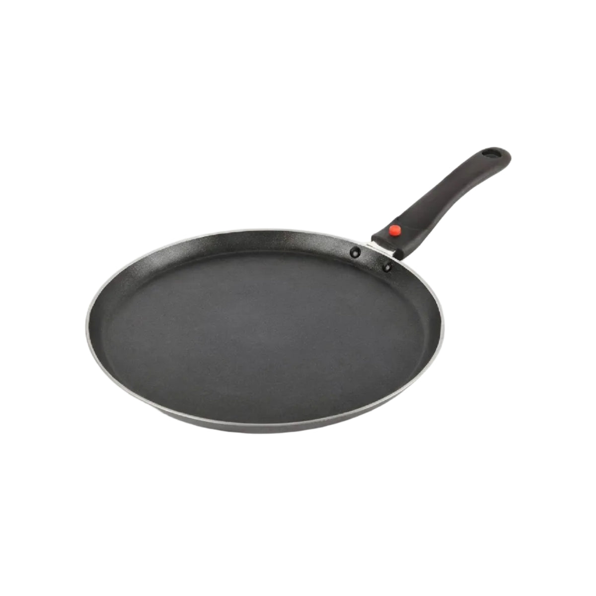 CELLO Aluminium Non-Stick Induction Base Dosa Tawa with Detachable Bakelite Handle 28 CM Black |